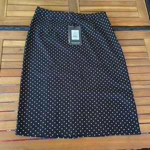 Polka dot size 6 pencil skirt